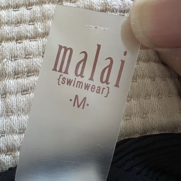 Anthropologie Malai Eiffel One-Piece Swimsuit $168 Women Medium Sexy Black GUC - Picture 11 of 15